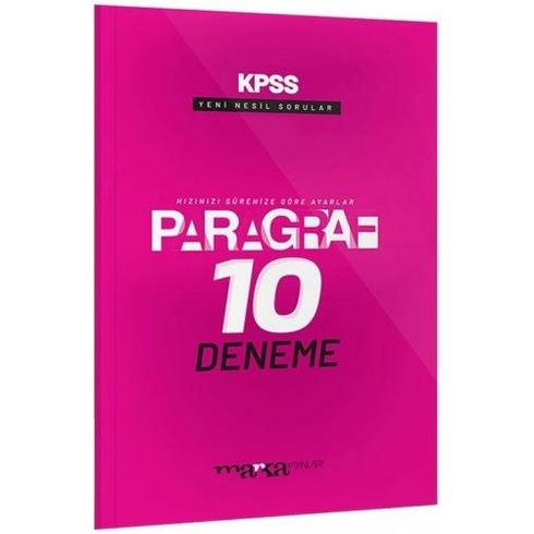 Marka Yayınları Kpss 2023 Paragraf 10 Deneme