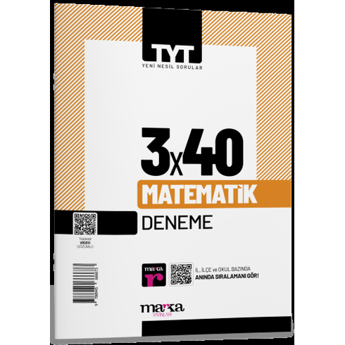 Marka Yayınları Tyt 2023 Matematik 3×40 Deneme