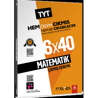 Marka Yayınları Tyt 2023 Matematik Ösym 6 Deneme Sınavı Tamamı Video Çözümlü