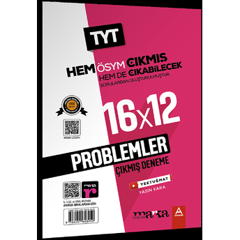 Marka Yayınları Tyt 2023 Problemler 16X12 Çıkmış Ve Çıkabilecek Denemeler