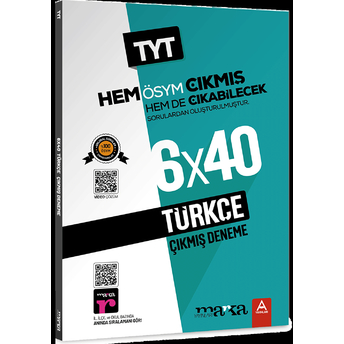 Marka Yayınları Tyt 2023 Türkçe 6 Deneme Sınavı Tamamı Video Çözümlü