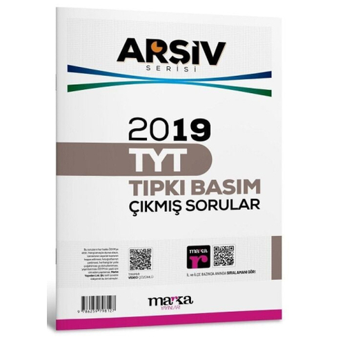 Marka Yayınları Tyt Arşiv Serisi 2019 Çıkmış Sorular Çözümlü Tıpkı Basım Komisyon