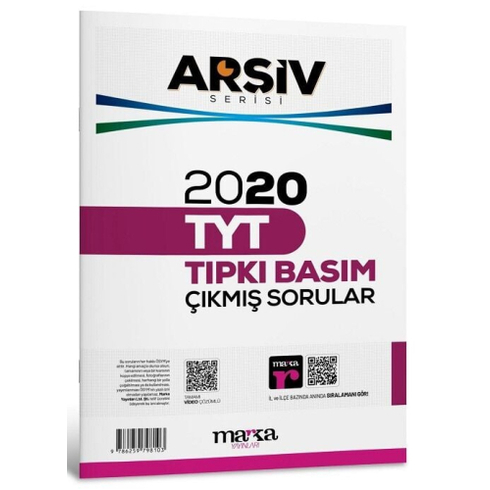 Marka Yayınları Tyt Arşiv Serisi 2020 Çıkmış Sorular Çözümlü Tıpkı Basım Komisyon