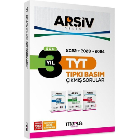 Marka Yayınları Tyt Son 3 Yıl Arşiv Serisi Tıpkı Basım Fasikül Fasikül Çıkmış Sorular Komisyon