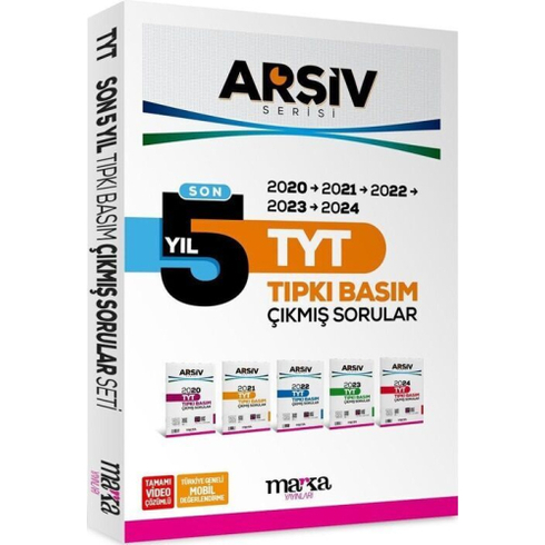 Marka Yayınları Tyt Son 5 Yıl Arşiv Serisi Tıpkı Basım Fasikül Fasikül Çıkmış Sorular Komisyon
