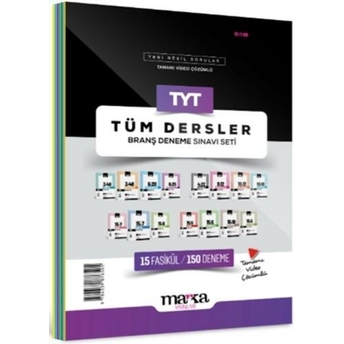 Marka Yayınları Tyt Tüm Dersler Branş Deneme Sınavı Seti 15 Kitap Komisyon