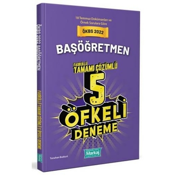 Markaj Yayınları 2022 Uzman Öğretmen Öfkeli Tamamı Çözümlü 5 Fasikül Deneme Komisyon