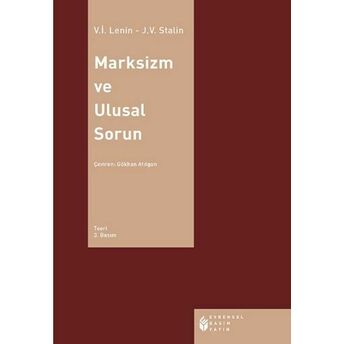 Marksizm Ve Ulusal Sorun Josef V. Stalin