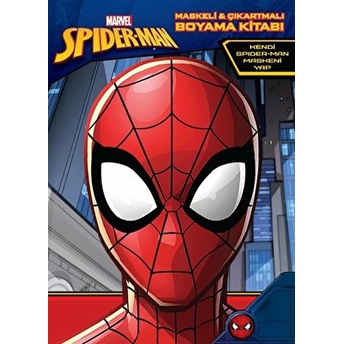 Marvel Spider-Man Maskeli Ve Çıkartmalı Boyama Kitabı Kolektif