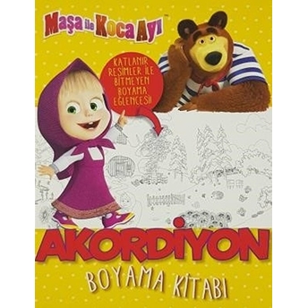 Maşa Ile Koca Ayı-Akordiyon Boyama Kitabı Kolektif