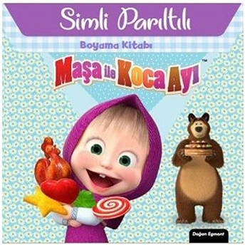 Maşa Ile Koca Ayı - Simli Parıltılı Boyama Kitabı Kolektif