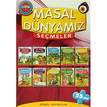 Masal Dünyamız Seçmeler ( 25'Li Düz Yazılı Kutulu Kitap Takımı ) Kolektif