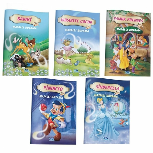 Masalları Boyama Kitabı (5 Kitap Set)