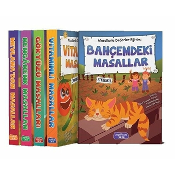 Masallarla Değerler Eğitimi - 5 Kitap Set Bilgenur Çorlu, Şebnem Güler Karacan, Figen Yaman Çoşar