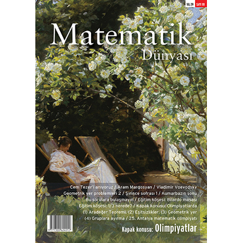 Matematik Dünyası Dergisi Sayı: 111 Kolektif