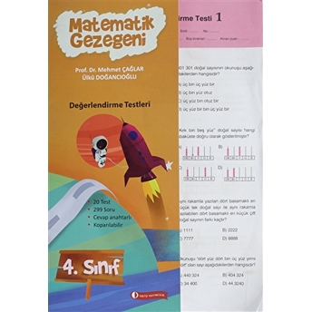 Matematik Gezegeni Değerlendirme Testleri Mehmet Çağlar