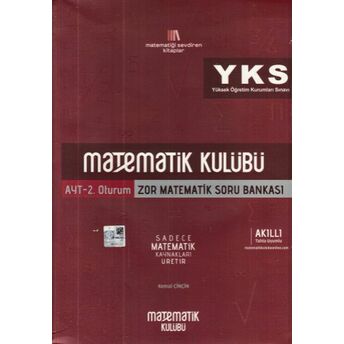 Matematik Kulübü Ayt Zor Matematik Soru Bankası (Yeni) Kemal Çinçin