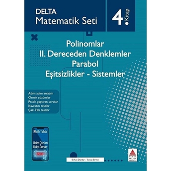 Matematik Seti 4.Kitap - Polinomlar-2. Dereceden Denklemler - Parabol - Eşitsizlikler - Sistemler Birkan Dündar, Tuncay Birinci