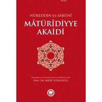 Mâtürîdiyye Akaidi Nureddin Es Sabuni