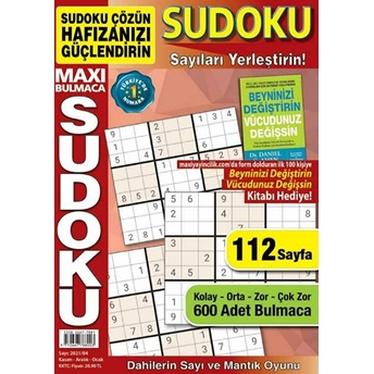 Maxi Bulmaca Sudoku Sayı : 2020/2