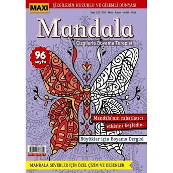 Maxi Mandala Çizgilerle Boyama Terapisi 5 Kolektif