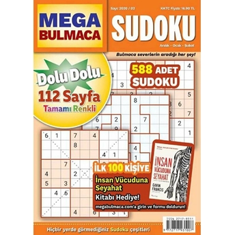 Maxi Mega Sudoku Bulmaca 2 Kolektif