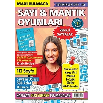 Maxi Sayı Ve Mantık Oyunları Ağustos - Eylül - Ekim 2022 Kolektif