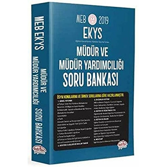 Meb Ekys Müdür Ve Müdür Yardımcılığı Soru Bankası 2019 Kolektif