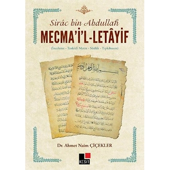 Mecma'i'l - Letayif Ahmet Naim Çiçekler