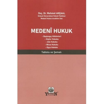 Medeni Hukuk Mehmet Akçaal