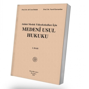 Medeni Usul Hukuku Ali Cem Budak