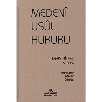 Medeni Usul Hukuku Ders Kitabı Ciltli Hakan Pekcanıtez