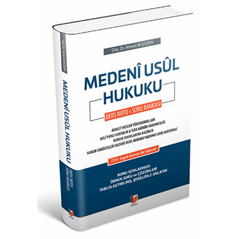 Medeni Usul Hukuku Ders Notu Ve Soru Bankası Ahmet Başözen