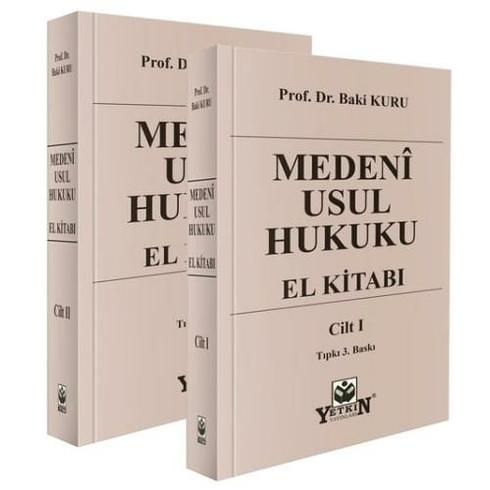 Medeni Usul Hukuku El Kitabı (2 Cilt, Tıpkı Basım) Baki Kuru