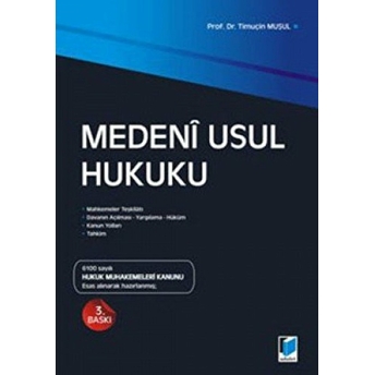 Medeni Usul Hukuku Timuçin Muşul