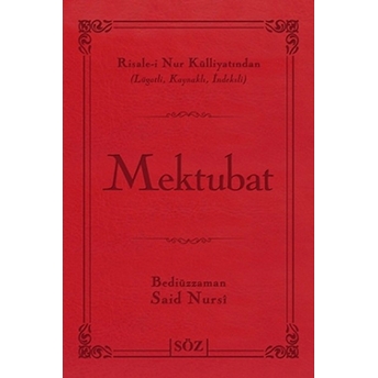 Mektubat (Büyük Boy - Iki Renk) Bediüzzaman Said Nursi