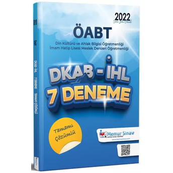 Memur Sınav 2022 Öabt Din Kültürü Ve Ahlak Bilgisi Öğretmenliği 7 Deneme Çözümlü Komisyon