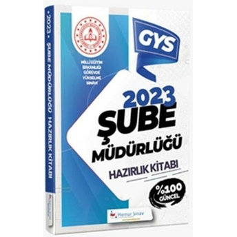 Memur Sınav 2023 Meb Şube Müdürü Hazırlık Kitabı Komisyon