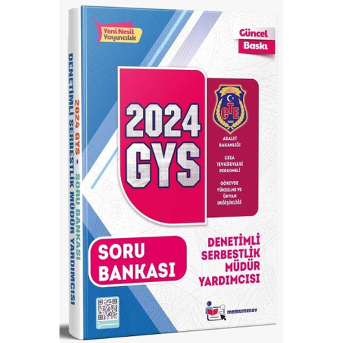 Memur Sınav 2024 Gys Adalet Bakanlığı Ceza Tevkifevleri Denetimli Serbestlik Müdür Yardımcısı Sınavı Soru Bankası Komisyon