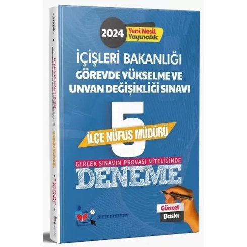 Memur Sınav 2024 Gys Içişleri Bakanlığı Ilçe Nüfus Müdürü 5 Deneme Komisyon