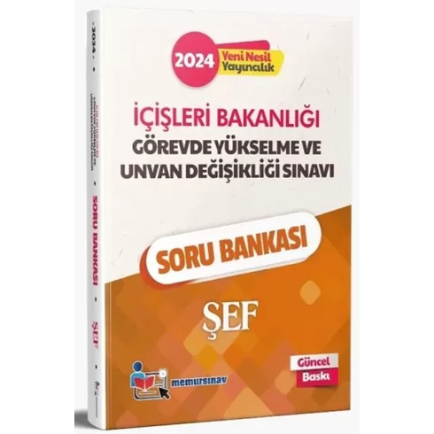 Memur Sınav 2024 Gys Içişleri Bakanlığı Şef Soru Bankası Komisyon