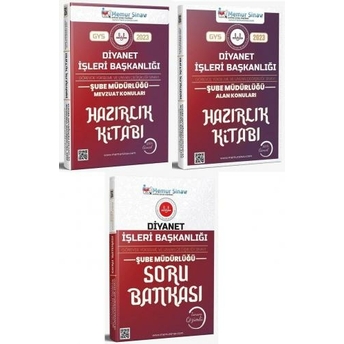 Memur Sınav Yayınları 2023 Diyanet Işleri Başkanlığı Şube Müdürlüğü Konu - Soru 3 Lü Set Komisyon