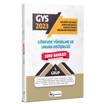 Memur Sınav Yayınları 2023 Gys Belediye Ve Bağlı Kuruluşları Ile Mahalli Idare Birlikleri 1. Grup Soru Bankası Komisyon