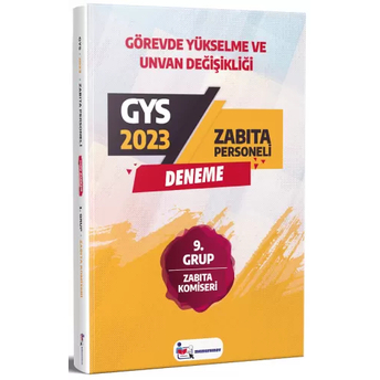 Memur Sınav Yayınları 2023 Gys Yerel Yönetimler Zabıta Komiseri 9. Grup Deneme Komisyon