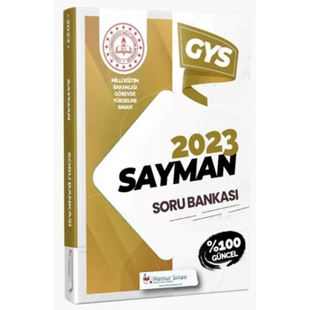 Memur Sınav Yayınları 2023 Meb Gys Sayman Soru Bankası Komisyon