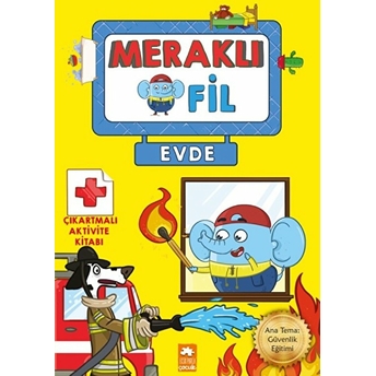 Meraklı Fil-Evde-Çıkartmalı Aktivite Kitabı Kolektif