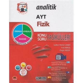 Merkez Yayınları Ayt Analitik Fizik Konu Soru Fasikülleri Gülbin Yavuz Caner