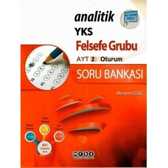 Merkez Yayınları Ayt Felsefe Grubu Analitik Soru Bankası Meryem Eşsiz