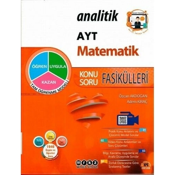 Merkez Yayınları Ayt Matematik Analitik Konu Fasikülleri Adem Kıraç