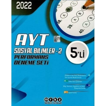 Merkez Yayınları Ayt Sosyal Bilimler 2 Performans 5 Li Deneme Komisyon